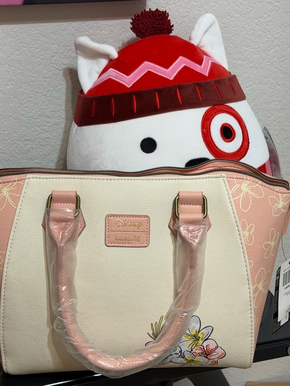 Loungefly Stitch Purse & Target Dog Squishmallow